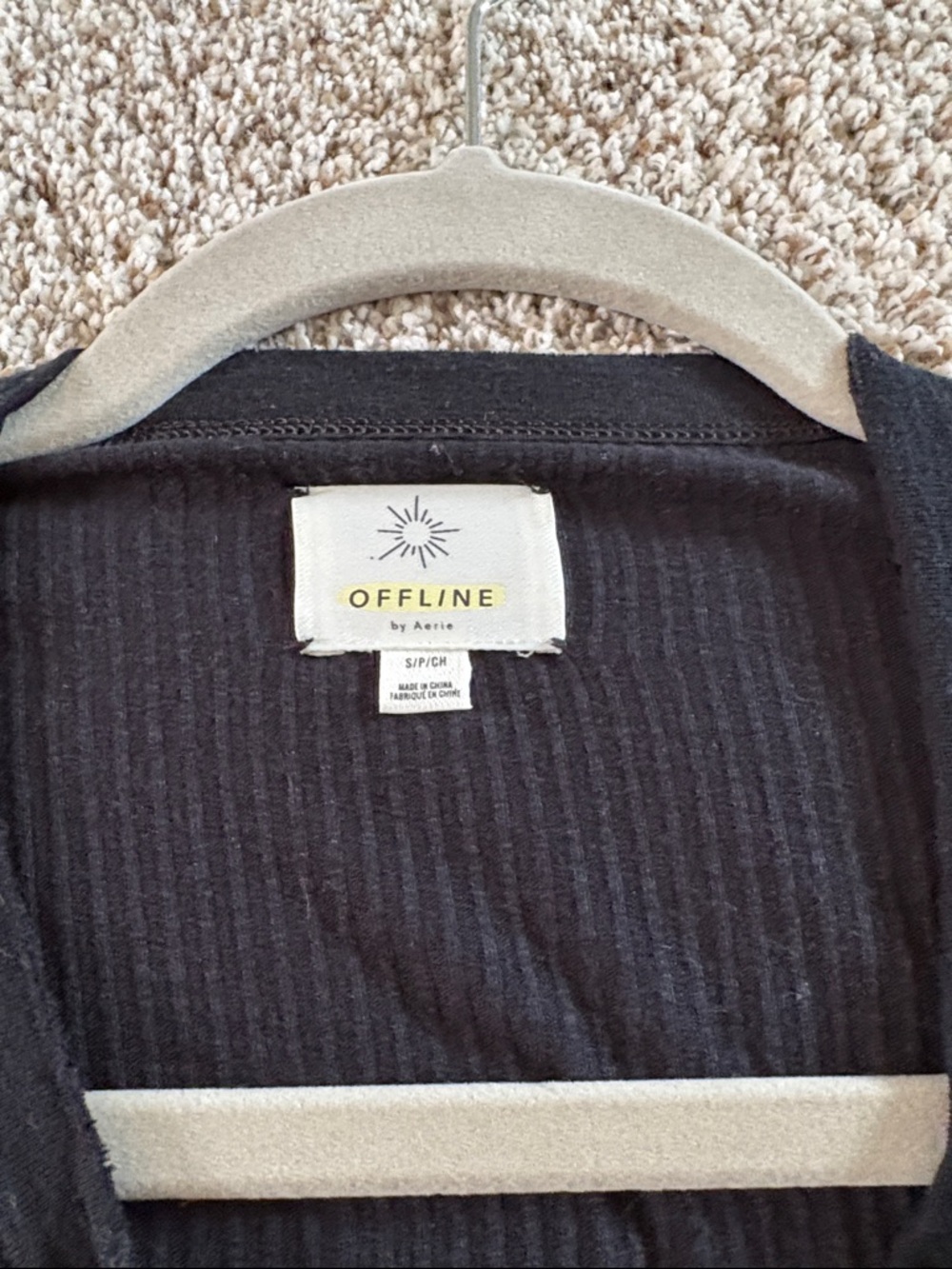 Aerie Ribbed Henley - Picture 4 of 6